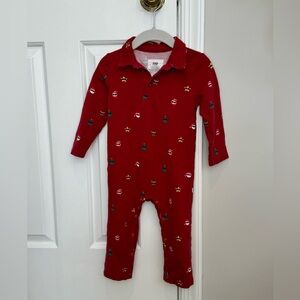 Little Sleepies Cool Christmas Polo Romper - 12-18m